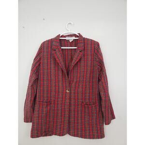 (Ju) Vintage Tower Hill Sport Womens Jacket Size 12 Seersucker Padded Grunge